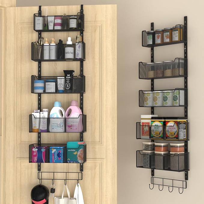 Over The Door Organizer, Metal Door Organizer Hanging by VyGrow