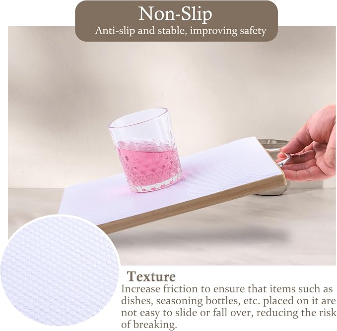 Cabinet Shelf Liner 24 Inch Wide X 20 Ft Non-Slip Kitchen Drawer Liners - Image 3