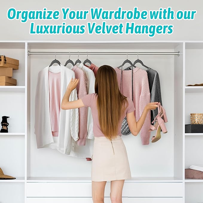 Premium Velvet Hangers 30 Pack - Image 7