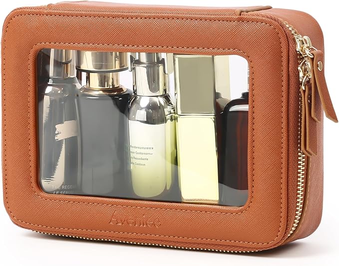 Aveniee Clear Makeup Bag, Travel Toiletry Case Car Accessories Organizer - Image 6