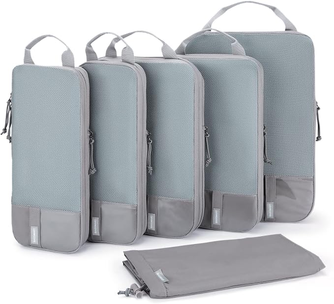BAGSMART 6 Set /4 Set/2 Set Compression Packing Cubes by BAGSMART