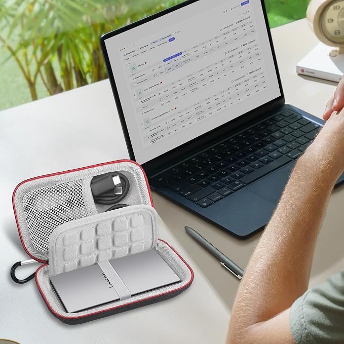 Lacdo Hard Carrying Case for Lexar ES3 Portable SSD External Solid State Drive - Image 7