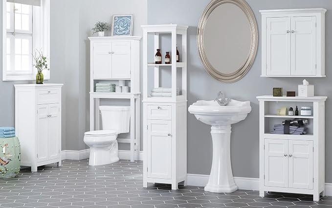 Spirich Over The Toilet Storage Cabinet, Bathroom Shelf Over The Toilet - Image 7