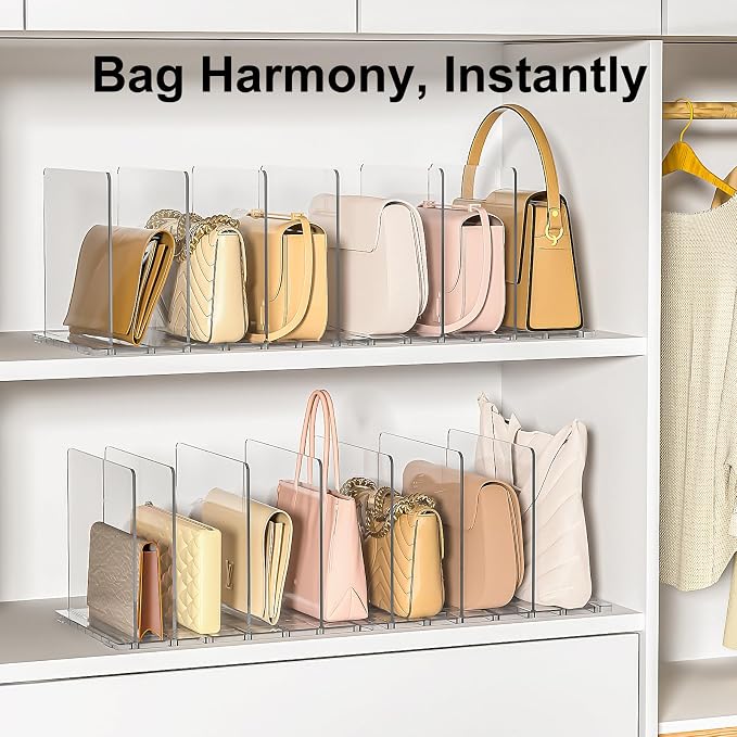 Bag Purse Organizer Accessories: 2-Dividers Plastic Clutch Dividers - Image 3