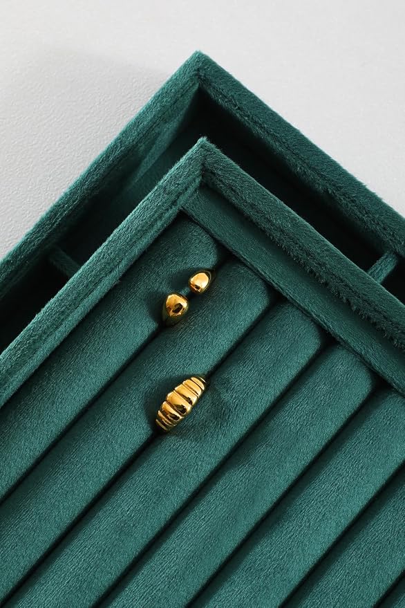 Ring Tray, Velvet Jewelry Trays, Premium Ring Display Case, Luxury Stud Earring - Image 3