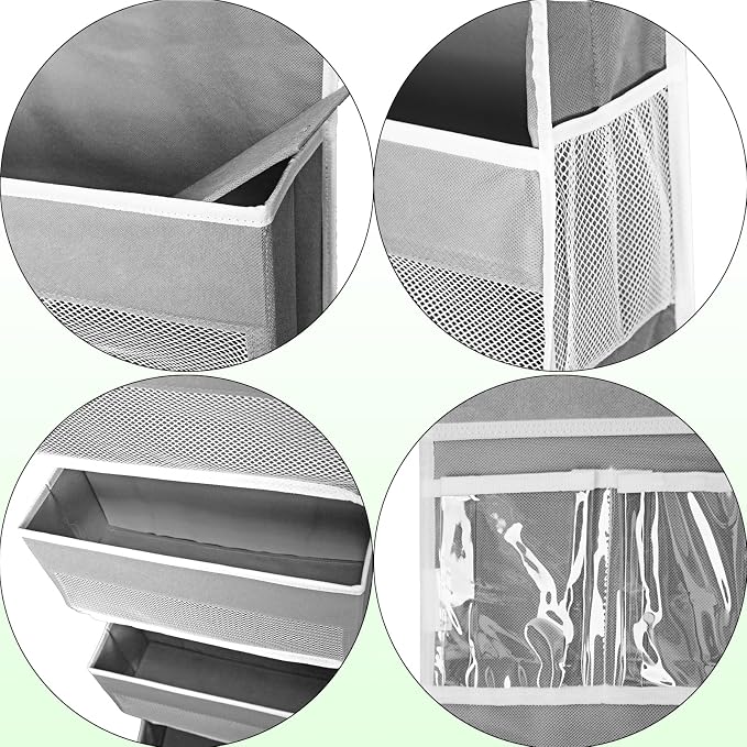 Over The Door Organizer Storage, 6 Shelf of Reinforcement Anti-Tilt Can Bear - Image 6