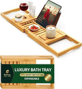 ROYAL CRAFT WOOD Premium Foldable Bathtub Tray Caddy by RoyalCraftWood