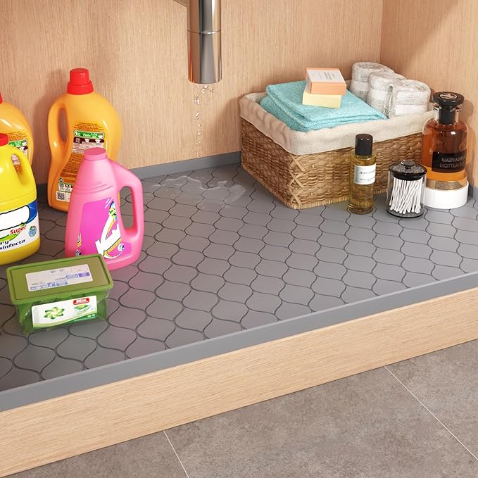 Silicone Under Sink Mat 31" x 22", kitchen Essentials and Gadgets, Shelf liner - Image 2