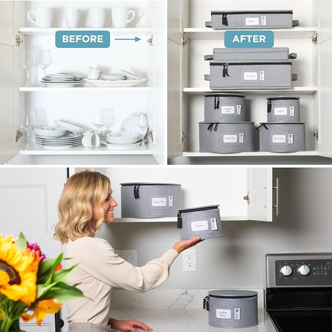 Hard Shell China Storage Containers 12-Piece Set Moving Boxes - Image 4