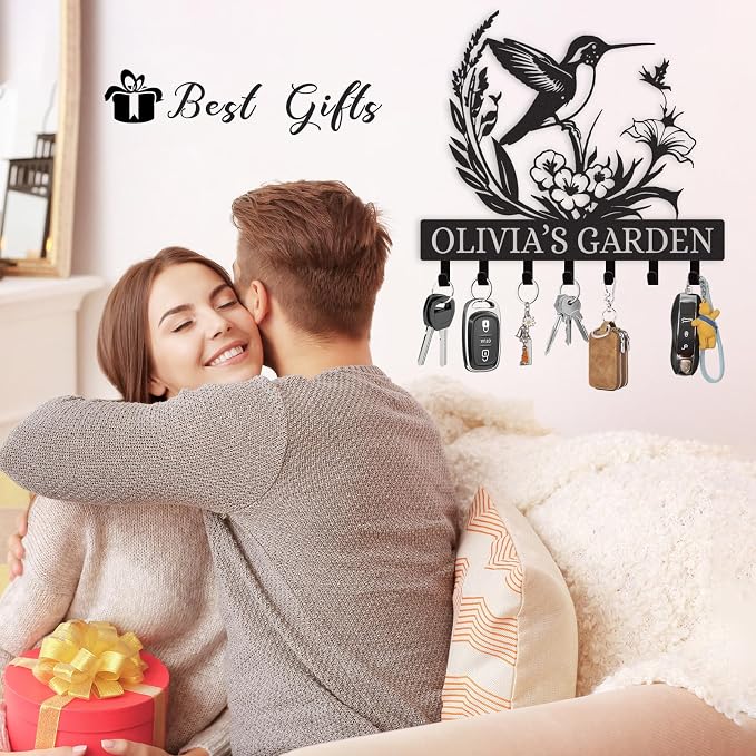Personalized Metal Key Holder Wall Mount, Key Holder - Image 4