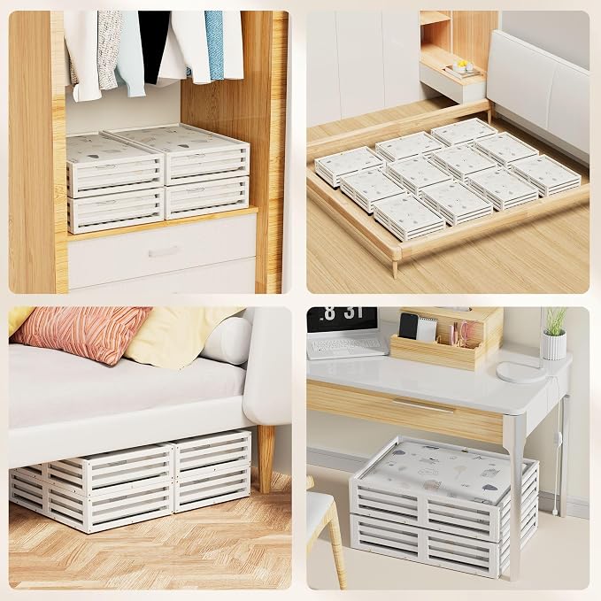 Bamboo Under Bed Storage Containers- Underbed Organizer - Image 5