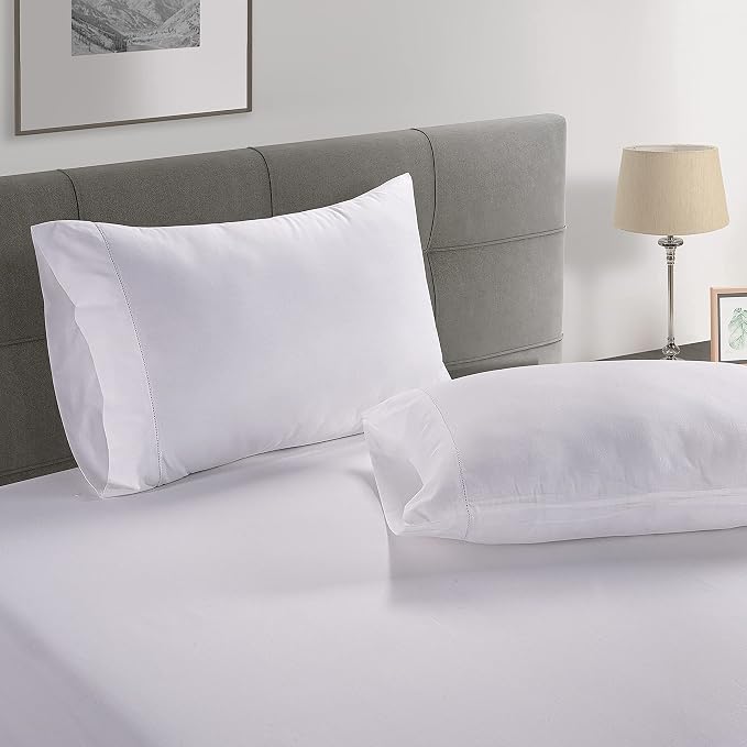 LANE LINEN King Size Pillow Case Set of 2 100% Egyptian Cotton Cases 1000 - Image 2