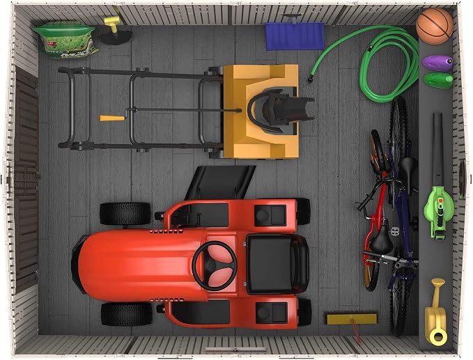 Lifetime 8 x 10 Ft Outdoor Storage Shed, Dual-Wall HDPE Construction, - Image 3