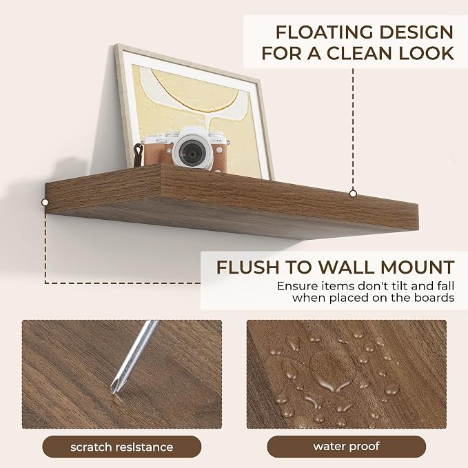 RICHFOCUS 24Inch Floating Shelves - Image 6