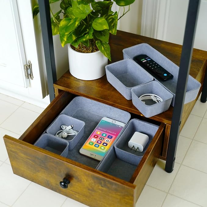 Welaxy Drawer organizers tray Felt storage bins office Desk Draw dividers Sleek - Image 5