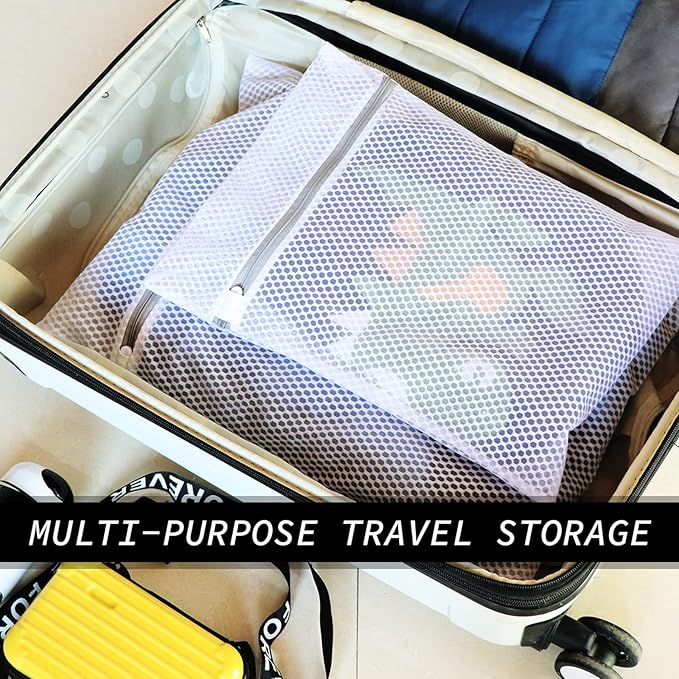 3Pcs Durable Honeycomb Mesh Laundry Bags - Image 6