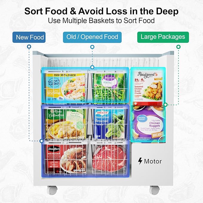 iSPECLE Chest Freezer Organizer Bins - Image 7