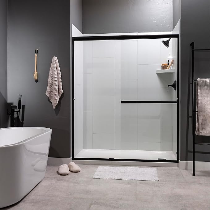 Palisade Vinyl Waterproof Corner Shower Shelf in Dusty Pearl - Image 8
