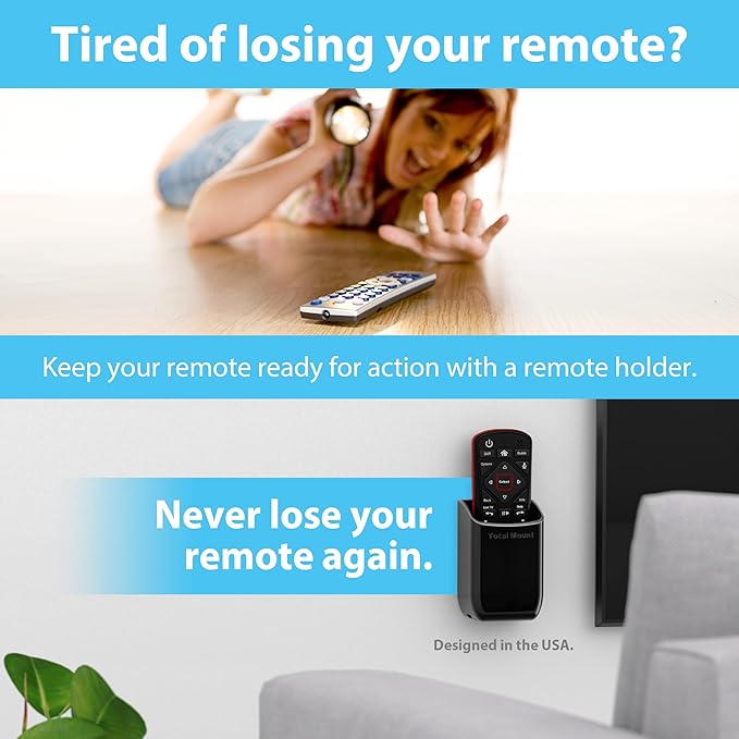 TotalMount Hole-Free Remote Holders – Eliminate Need to Drill Holes in Your Wall - Image 2