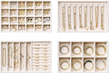 Velvet Jewelry Drawer Organizer Trays – Beige Stackable Jewelry Storage Inserts by pickpiff