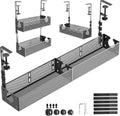Multi-Model Under Desk Cable Management Tray 2 Packs Metal Under Desk