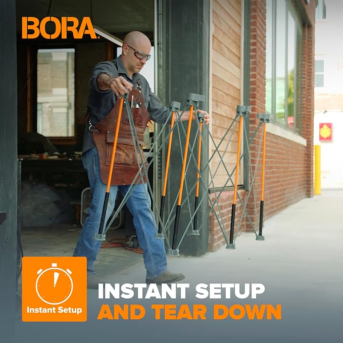Bora Centipede 2 ft. L x 4 ft. W x 2.5 ft. H Folding Work Table Steel 1500 lb. - Image 3