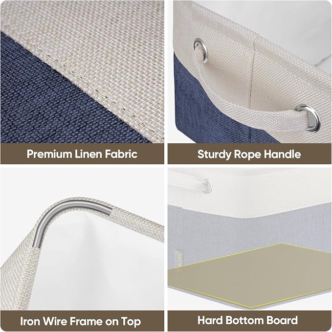 BALEINE 3 Pack Fabric Storage Bins - Image 7