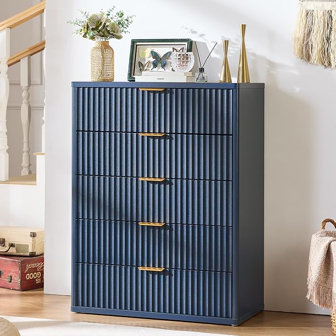 LEYAOYAO Fluted 5 Drawers Dresser - Image 8