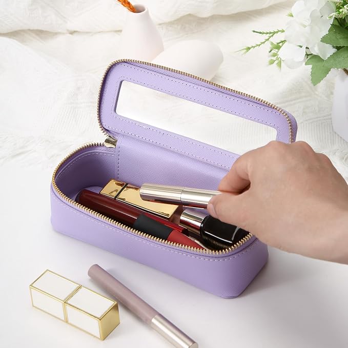 Aveniee Clear Makeup Brush Bag, Slim Brush Holder Cosmetic Case, Small Travel - Image 6