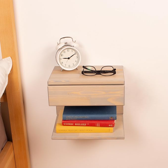 Floating Nightstand Side Accent or End Table - Image 3