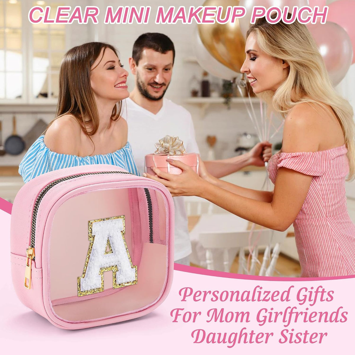 YOOLIFE Mini Makeup Bag | Clear Makeup Bag Toiletry Case | Portable