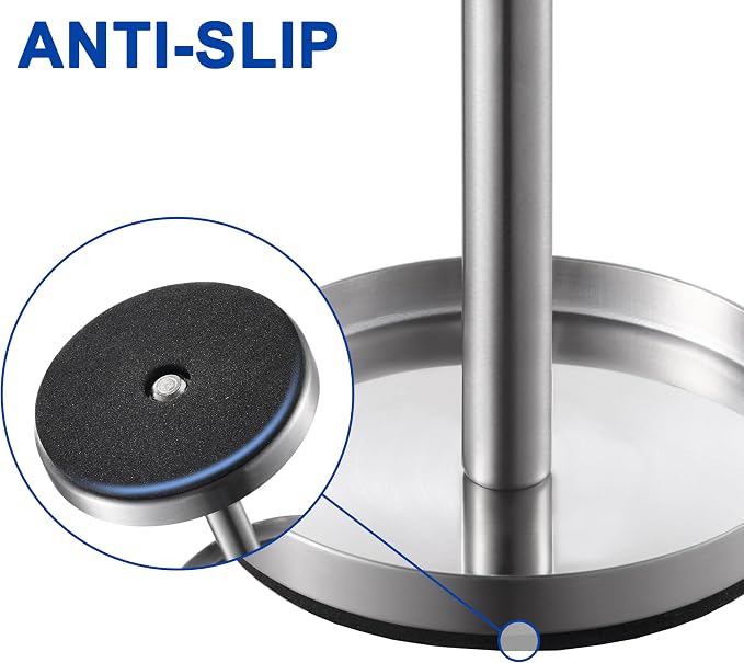 Brushed 18/8 Stainless-Steel Toothbrush Holder Stand: Rustproof Bathroom - Image 4