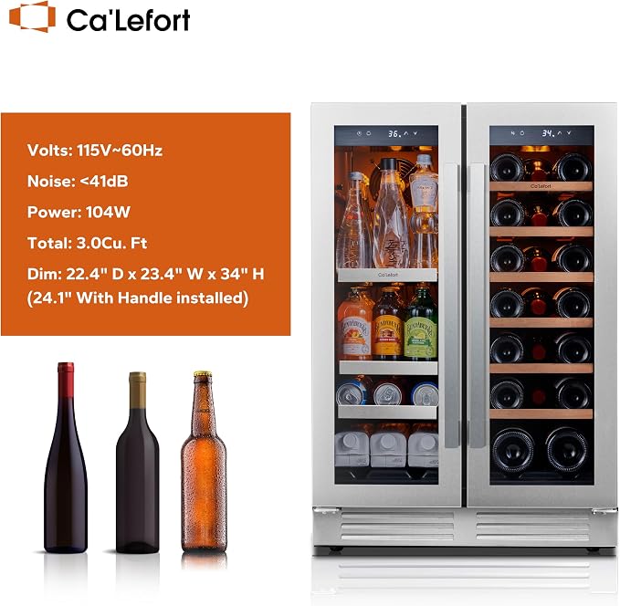 Ca'Lefort 24 Inch Wine and Beverage Refrigerator - Image 7