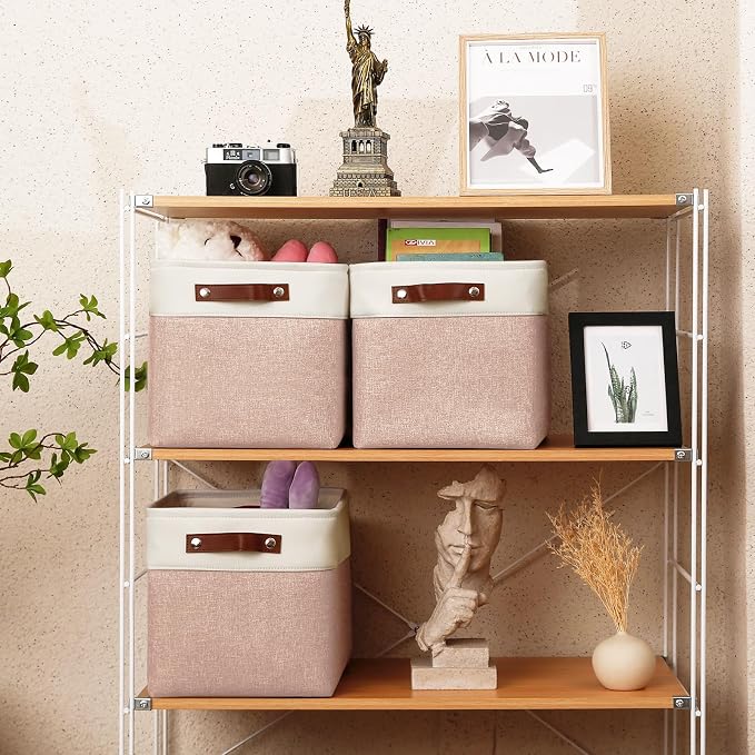 Foldable Storage Cubes 11x11 Inch, Collapsible Storage Basket - Image 7
