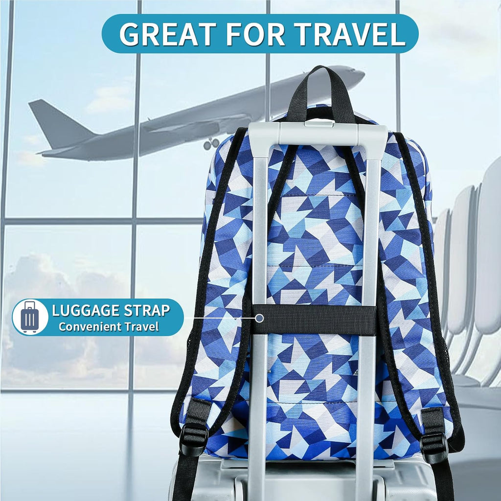 Laptop Backpack with Pencil Case, 15.6 inch Travel Backpack for Women