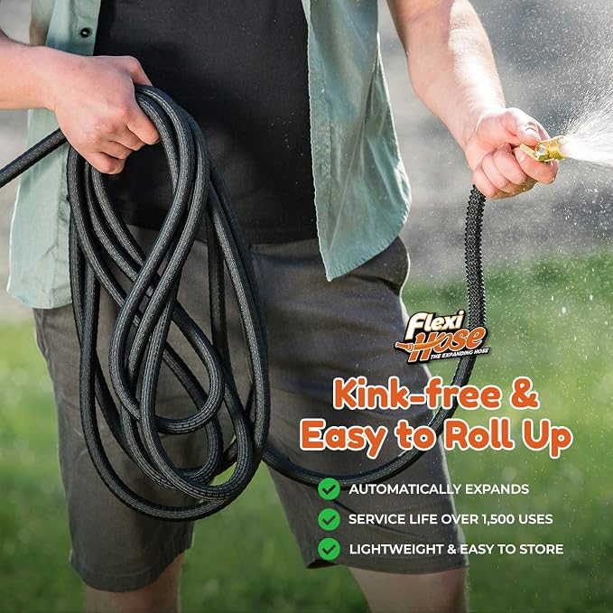 Flexi Hose Lightweight Expandable Garden Hose, 25FT -Retractable Garden Hose - Image 5