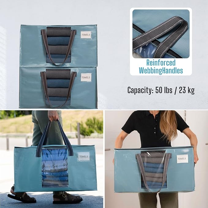 VENO 6 Pack Moving Bags, Comforter and Blanket Storage Bags - Image 8