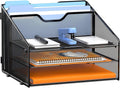 Letter Tray Organizer, Mesh Desk File Organizer by Gawerk