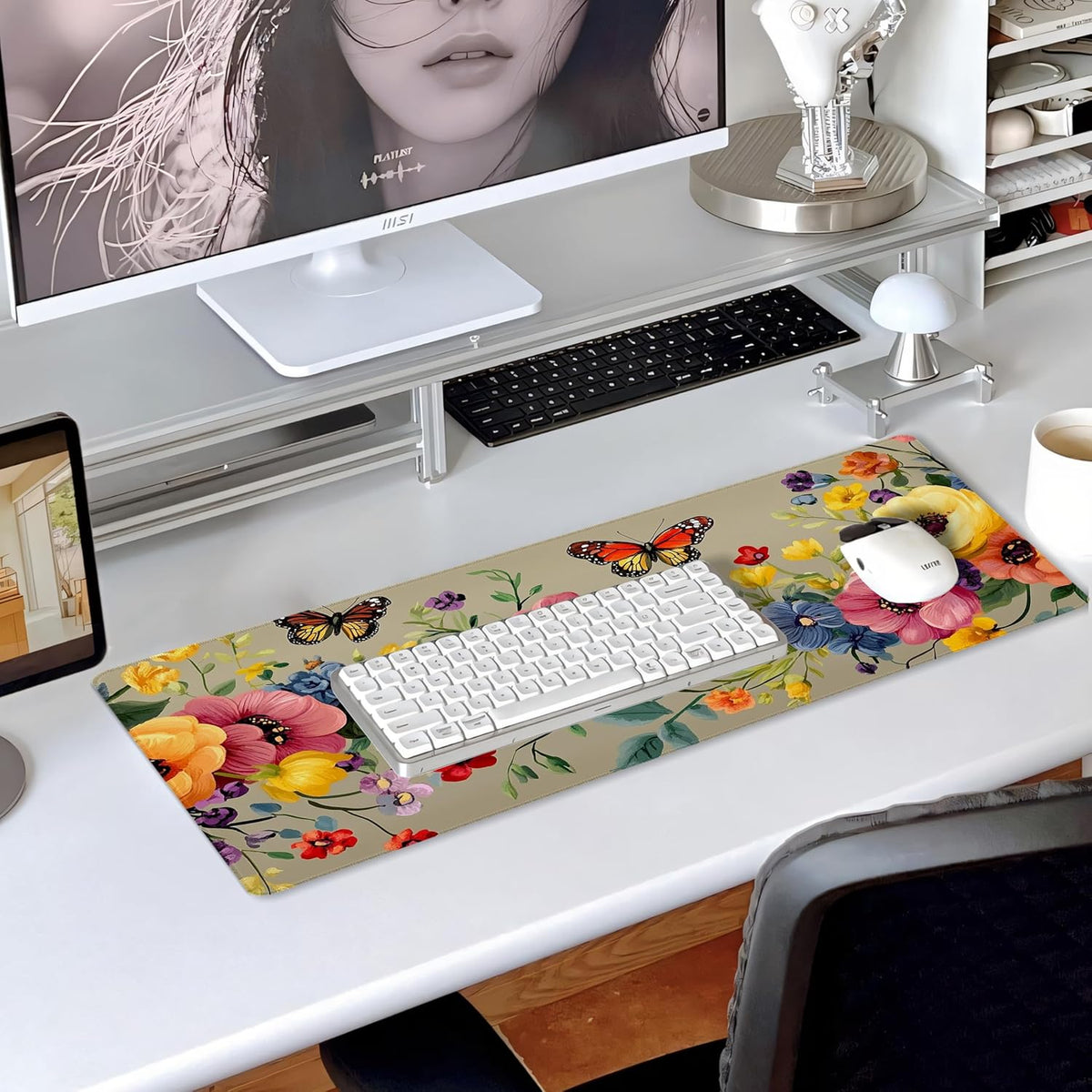 31.5”x11.8”Large Gaming Mouse Pad for Desk, Mouse Mat with Seamed