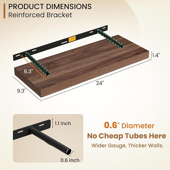 Fun Memories 24 Inch Floating Shelves - Image 3