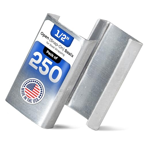 IDL Packaging 1/2" Open Seals for Steel Strapping by IDLPackaging
