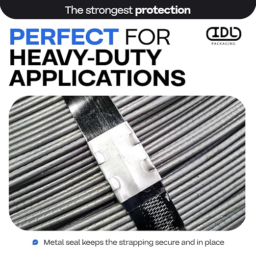 IDL Packaging 1/2" Open Seals for Steel Strapping - Image 3