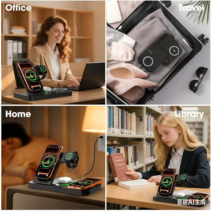 Dual Phone Magnetic Wireless Charging Station - Image 8