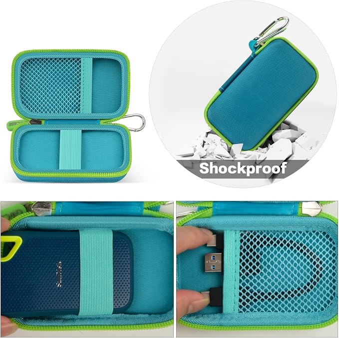Hard Case Compatible with SanDisk 1TB 2TB 4TB 500GB 8TB Extreme Portable SSD - Image 3