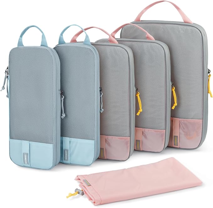 BAGSMART 6 Set /4 Set/2 Set Compression Packing Cubes by BAGSMART
