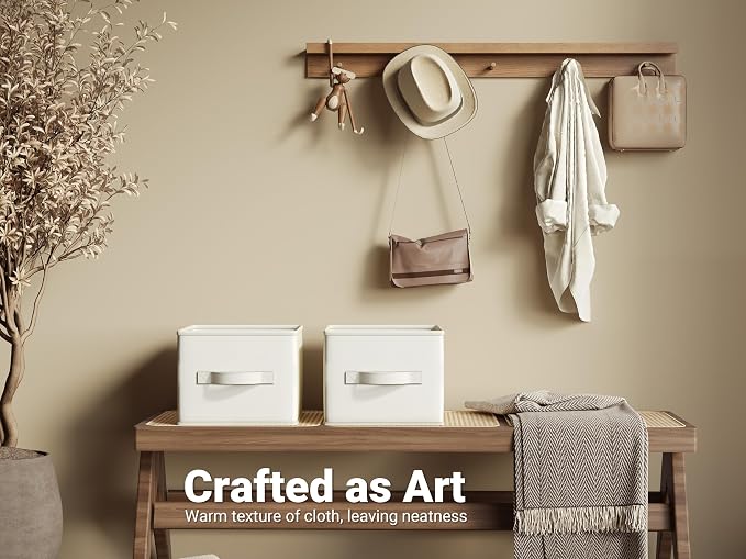 3 Pack Fabric Storage Bins for Shelves | 11.5x8.75x6.5in Storage Baskets | - Image 8