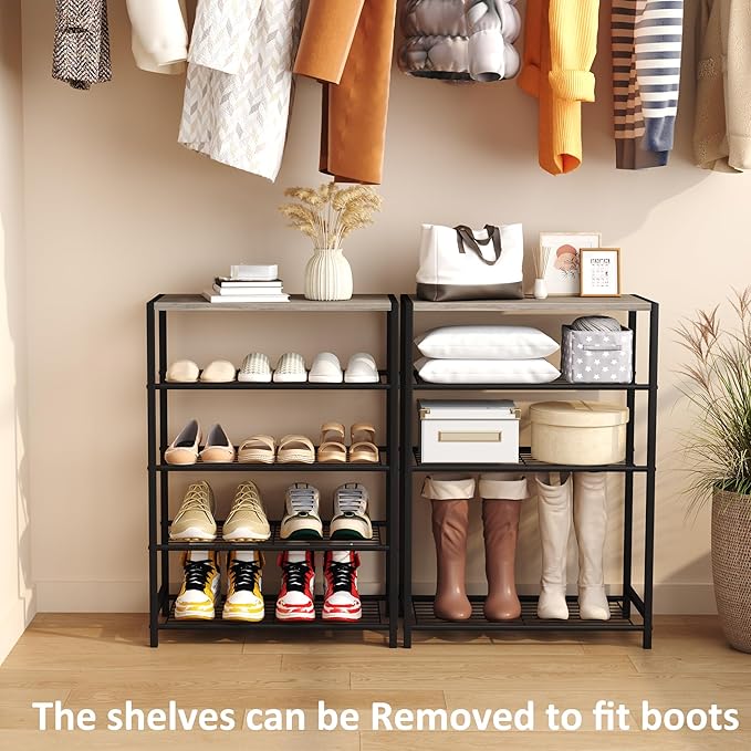 HOMEFORT 5 Tiers Shoe Rack Organizer, Shoe Rack - Image 2
