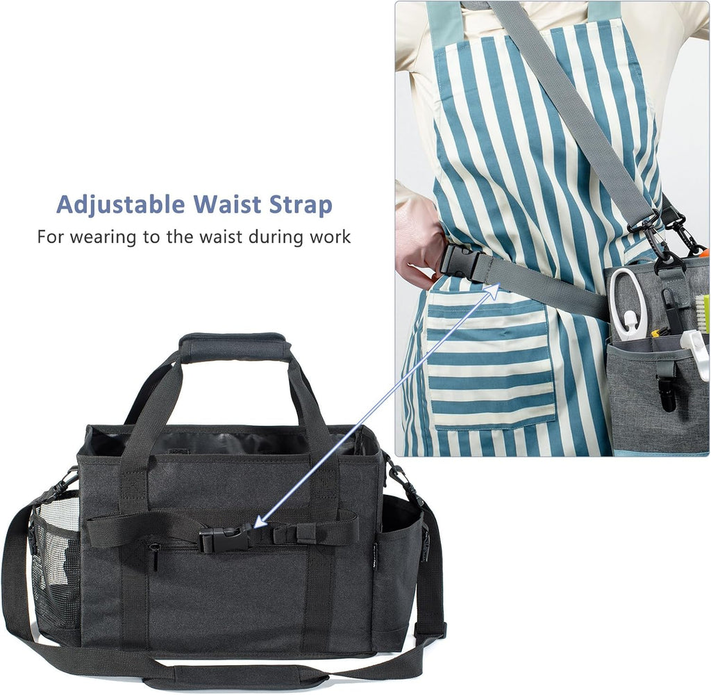 13" Cleaning Caddy for Cleaning Supplies, Cleaning Bag for