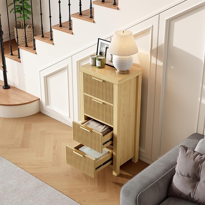 Modern 4-Drawer Solid Wood Dresser - Image 4