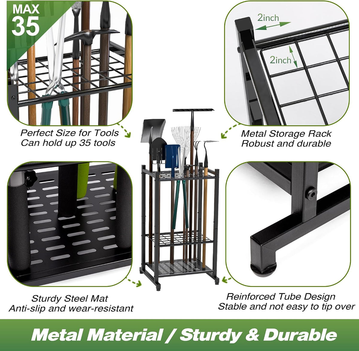 Garden Tool Organizer, Garage Tool Organizer & Garage Organization
